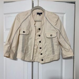 - - Tricot  Chic Cream jacket size 8